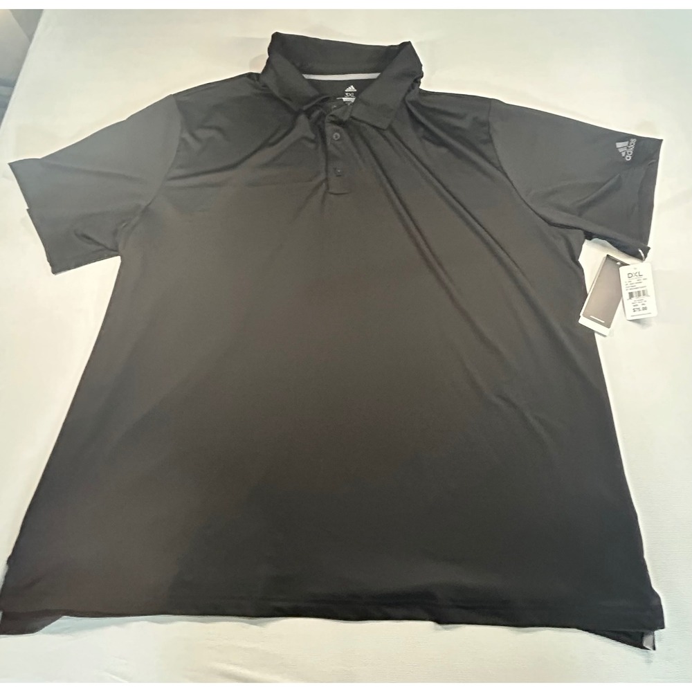 Adidas Golf Mens 3XL Black Performance Polo Shirt ADX1364S8 New With Tags
